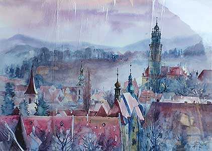 Jana Pešková - Krumlov od východu